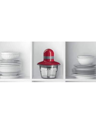 Mini hachoir 400 W Rouge, Gris