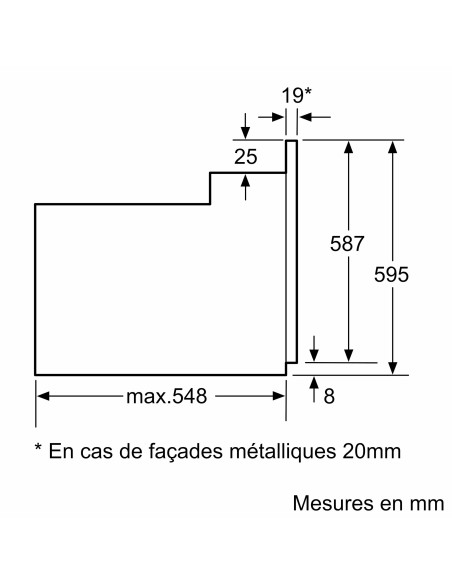 Four encastrable Bosch Série 2 60x60 cm Noir HBF512BB1T | Souss Marep