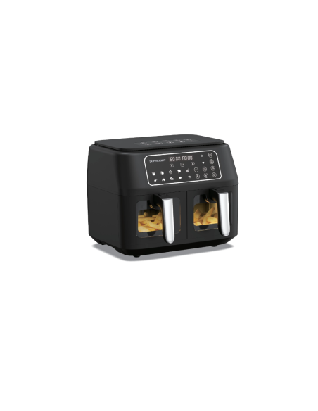 AIR FRYER SCHNEIDER DUAL 4L+4L NOIR