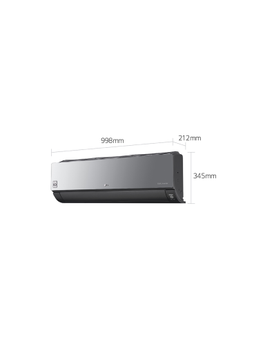 CLIMATISEUR LG ARTCOOL MIRROR UVNANO CLIMATISEUR RÉVERSIBLE 24000 BTU, WIFI, CHAUFFAGE '' sans installation ''