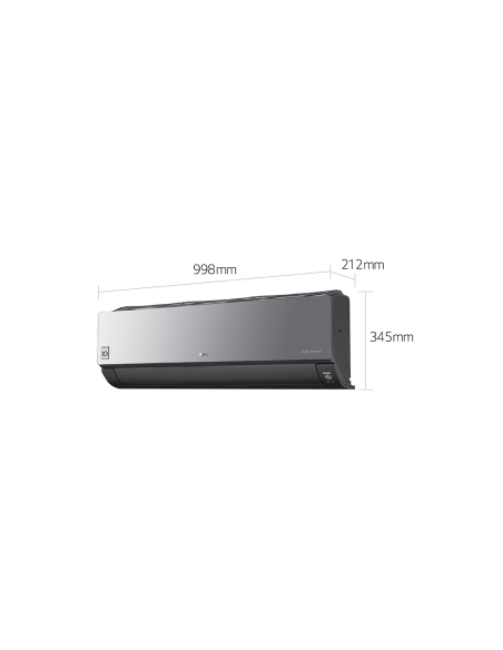 CLIMATISEUR LG ARTCOOL MIRROR UVNANO CLIMATISEUR RÉVERSIBLE 24000 BTU, WIFI, CHAUFFAGE '' sans installation ''