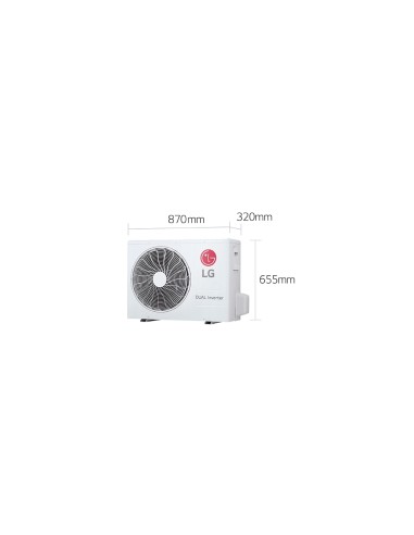 CLIMATISEUR LG ARTCOOL MIRROR UVNANO CLIMATISEUR RÉVERSIBLE 24000 BTU, WIFI, CHAUFFAGE '' sans installation ''