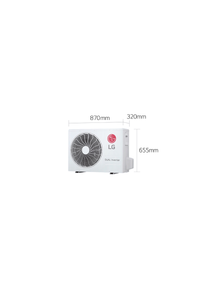CLIMATISEUR LG ARTCOOL MIRROR UVNANO CLIMATISEUR RÉVERSIBLE 24000 BTU, WIFI, CHAUFFAGE '' sans installation ''