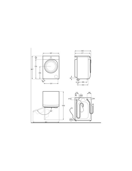 MACHINE A LAVER AEG 8KG 1400TR DARK SILVER