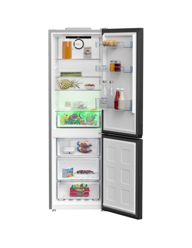 REFRIGERATEUR BEKO COMBINE No Frost A++ 60CM  INOX NOIR