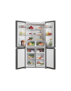 REFRIGERATEUR CANDY  4 PORTES (FRENCH DOOR )  SILVER 2