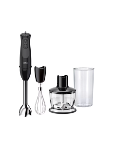 MIXEUR PLONGEANT BRAUN MULTIQUICK 3 SAUCE + MINI HACHOIR + FOUET 900W NOIR 2
