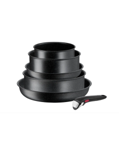 BATTERIE DE CUISINE TEFAL INGENIO 6P BLACKSTONE NOIR