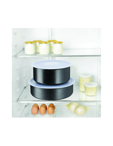 BATTERIE DE CUISINE TEFAL INGENIO 6P BLACKSTONE NOIR