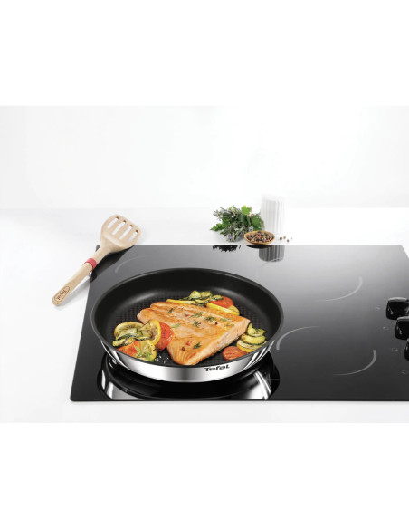 BATTERIE DE CUISINE TEFAL INOX INGENIO 10PCS EMOTION (2 POELES REV 22/26CM / 2 CASS 16/18CM