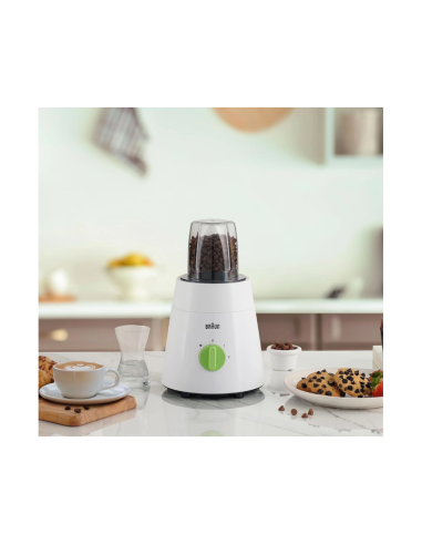 BLENDER BRAUN BOL VERRE 500 W- 1,5 L- TECHNOLOGIE TRIACTION, 2 MOULIN