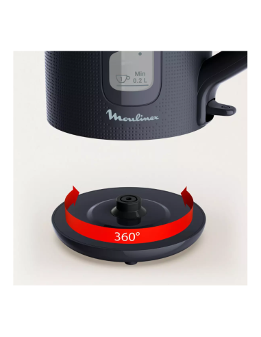 BOUILLOIRE MORNING 1,7L 2400W NOIR BY2M0810 MOULINEX