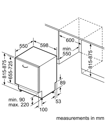 Série 6 Lave-vaisselle encastrable 60 cm Acier brossé SMI6EKS81T