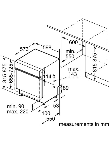 Série 6 Lave-vaisselle encastrable 60 cm Acier brossé SMI6EKS81T
