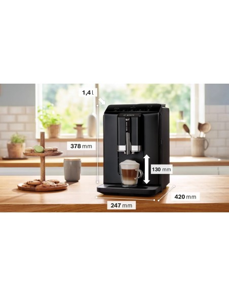 Série 2 Machine à café tout-automatique VeroCafe Noir lustré, Réservoir d'eau TIE20119