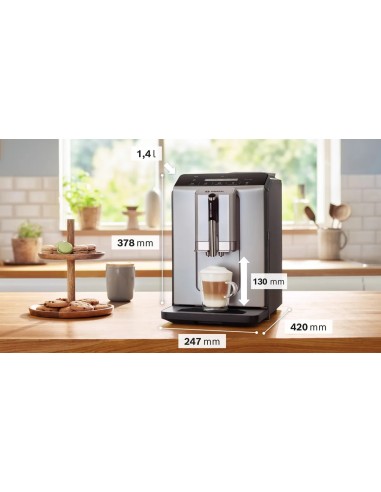 Série 2 Machine à café tout-automatique VeroCafe Argent soie, Réservoir d'eau TIE20301