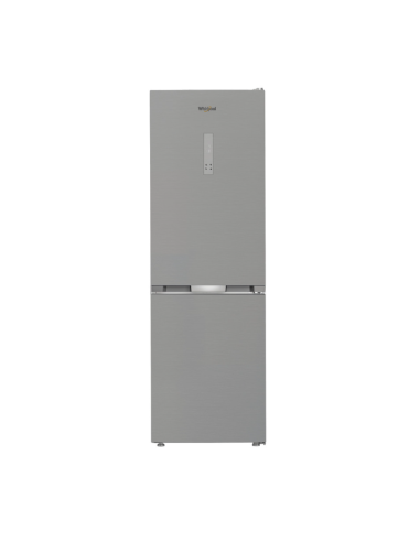 PACK ( REFRIGERATEUR WHIRLPOOL COMBINE 316L A++ INOX+MACHINE A LAVER WHIRLPOOL 8KG 1200TR 6EME SENCE SILVER)