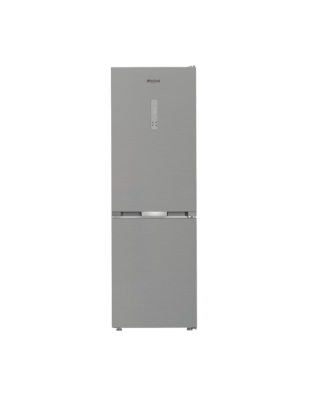 PACK ( REFRIGERATEUR WHIRLPOOL COMBINE 316L A++ INOX+MACHINE A LAVER WHIRLPOOL 8KG 1200TR 6EME SENCE SILVER)
