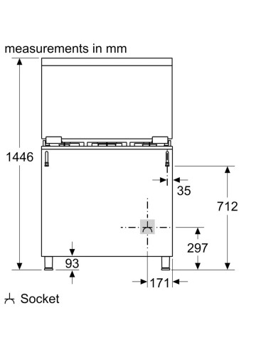 Série 2 Cuisinière au gaz Acier inoxydable HGV1F0U51S