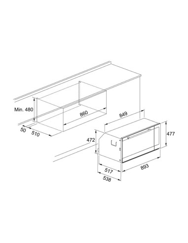 FOUR FRANKE FMXO 86 S XS 90CM INOX