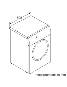 Série 8 lave-linge à chargement frontal 10 kg 1600 trs/min, Argent inox. WGB2560XME 2