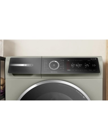 Série 8 lave-linge à chargement frontal 10 kg 1600 trs/min, Argent inox. WGB2560XME