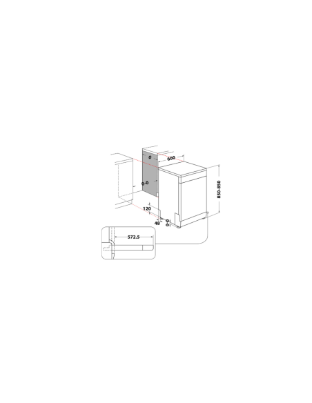 LAVE VAISSELLE WHIRLPOOL 13 COUVERTS 5 PROGRAMMES A+ INOX