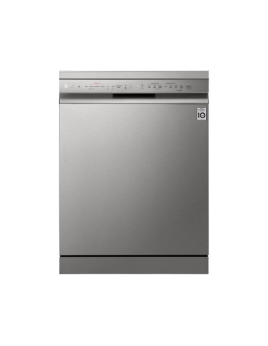 LAVE VAISSELLE LG 14 COUVERTS QUADWASH STEAM | EASYRACK SMARTTHINQ SILVER