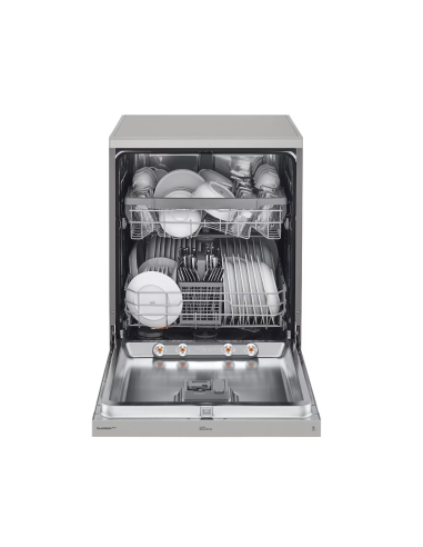 LAVE VAISSELLE LG 14 COUVERTS QUADWASH STEAM | EASYRACK SMARTTHINQ SILVER