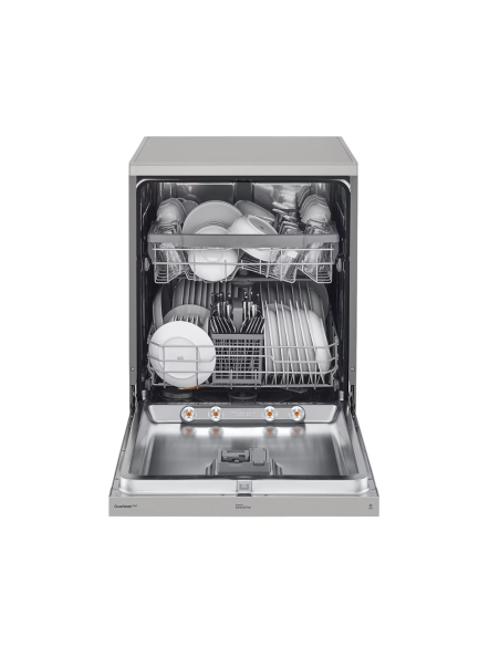 LAVE VAISSELLE LG 14 COUVERTS QUADWASH STEAM | EASYRACK SMARTTHINQ SILVER