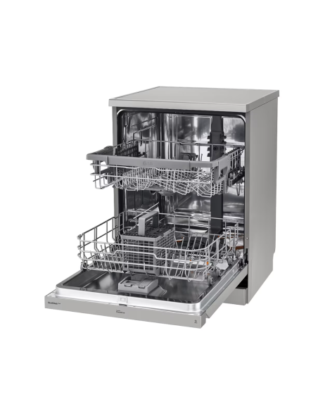 LAVE VAISSELLE LG 14 COUVERTS QUADWASH STEAM | EASYRACK SMARTTHINQ SILVER
