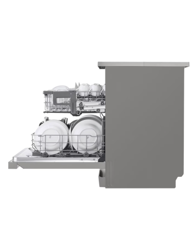 LAVE VAISSELLE LG 14 COUVERTS QUADWASH STEAM | EASYRACK SMARTTHINQ SILVER