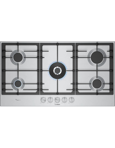 PLAQUE BOSCH 5 FEUX 90CM INOX