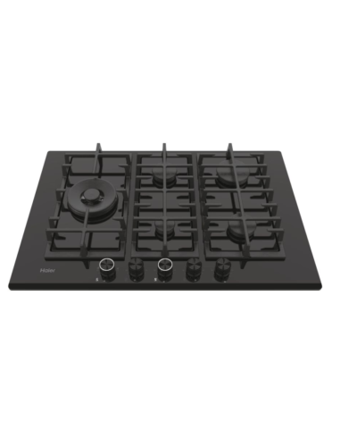 PLAQUE HAIER 5 FEUX 75CM EN VERRE NOIR