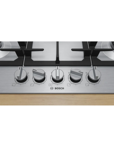 PLAQUE BOSCH 75CM 5 FEUX INOX