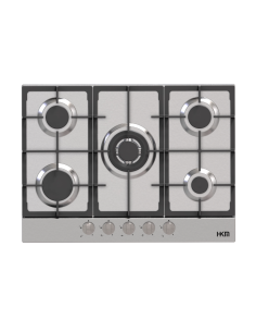 PLAQUE HKM 5 FEUX 70CM EN FONTE INOX