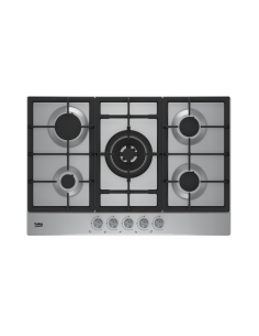 PLAQUE DE CUISSON BEKO GAZ 75CM 5 FEUX  INOX