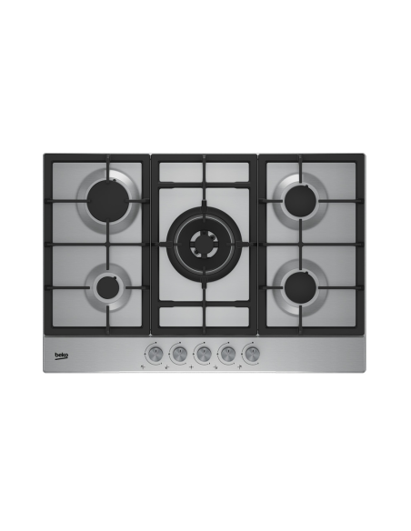 PLAQUE DE CUISSON BEKO GAZ 75CM 5 FEUX  INOX