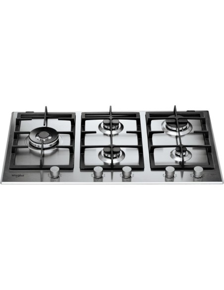 WHIRLPOOL TC GMAL 9522IXL 5F 90CM plaque cuisson à GAZ