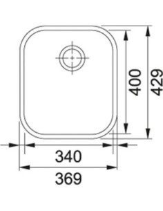 Evier Sous plan FRANKE - AMX 110-34-34 2