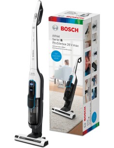Aspirateur Blanc 28Vmax ProSilence marque bosch BCH86SIL1 2
