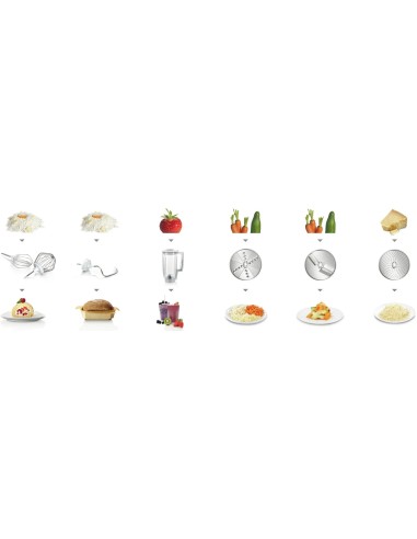 Série 4 Robot pâtissier MUM 5 1000 W Rouge, argent